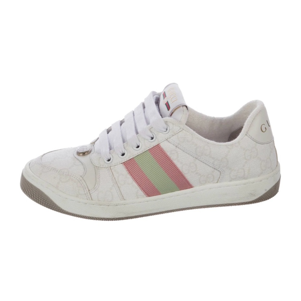 Gucci GG Supreme Grosgrain Trim Sneakers - Picture 2 of 6